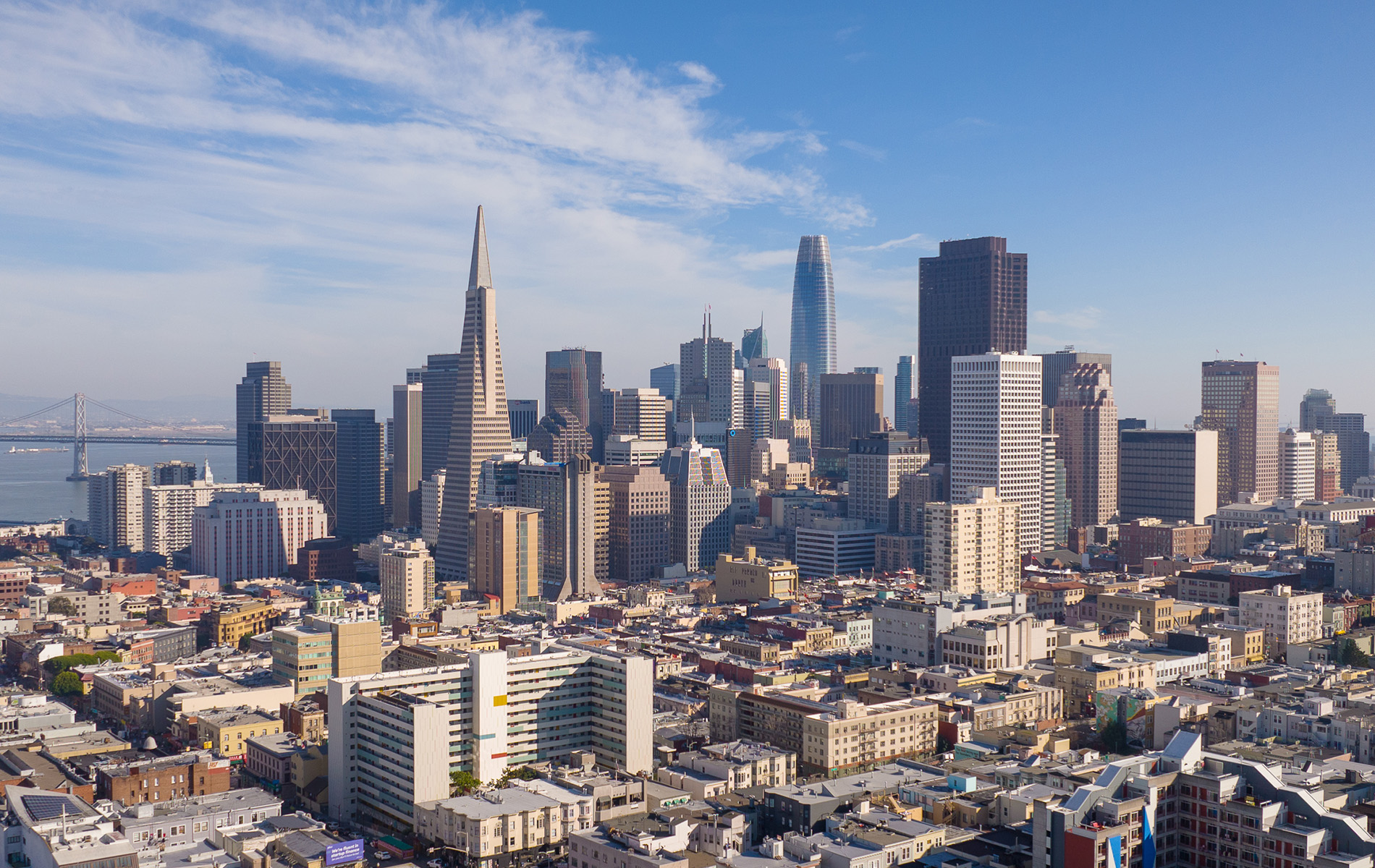 Aerial photograph of downtown San Francisco